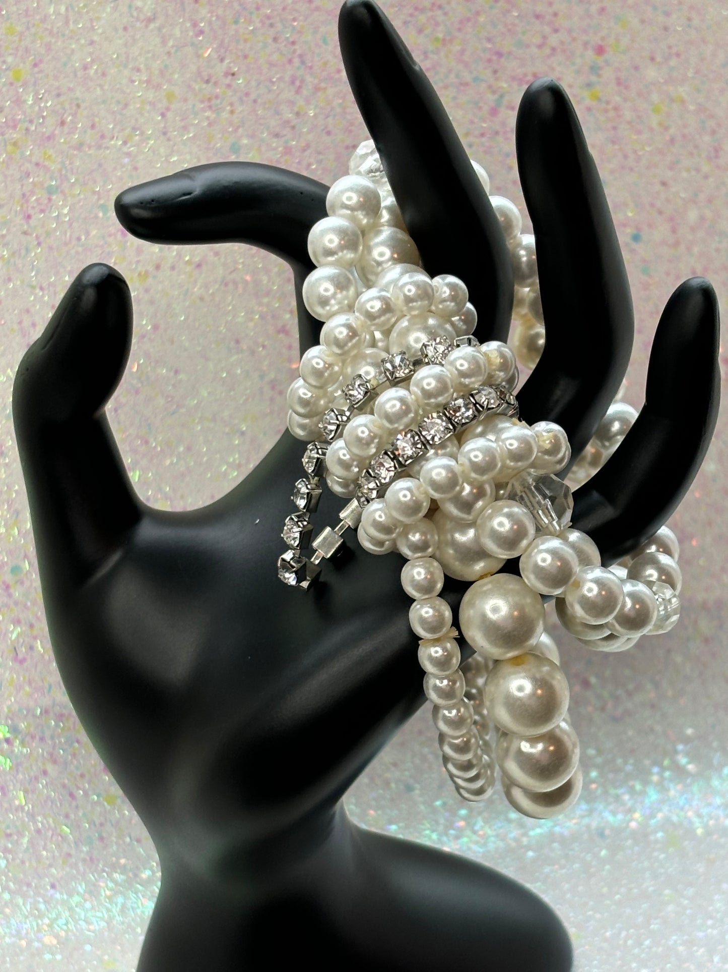 #0047 Stacked Faux Pearl Bracelet